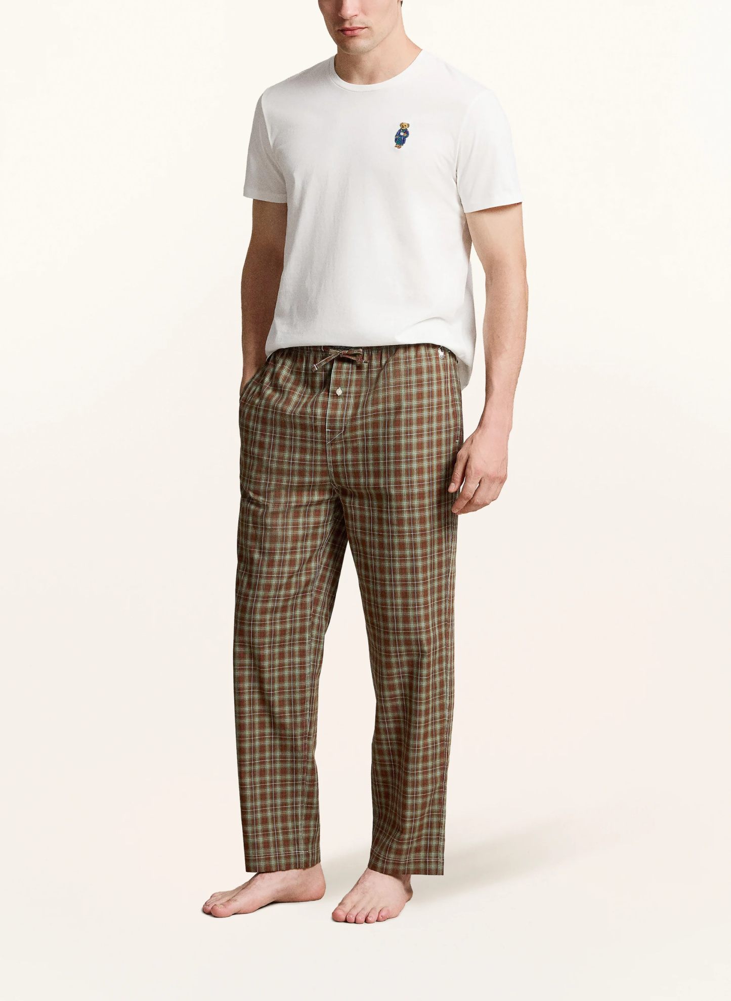 POLO RALPH LAUREN Schlafanzug – BRAUN / ROT / GRÜN