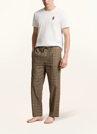 POLO RALPH LAUREN Schlafanzug – BRAUN / ROT / GRÜN