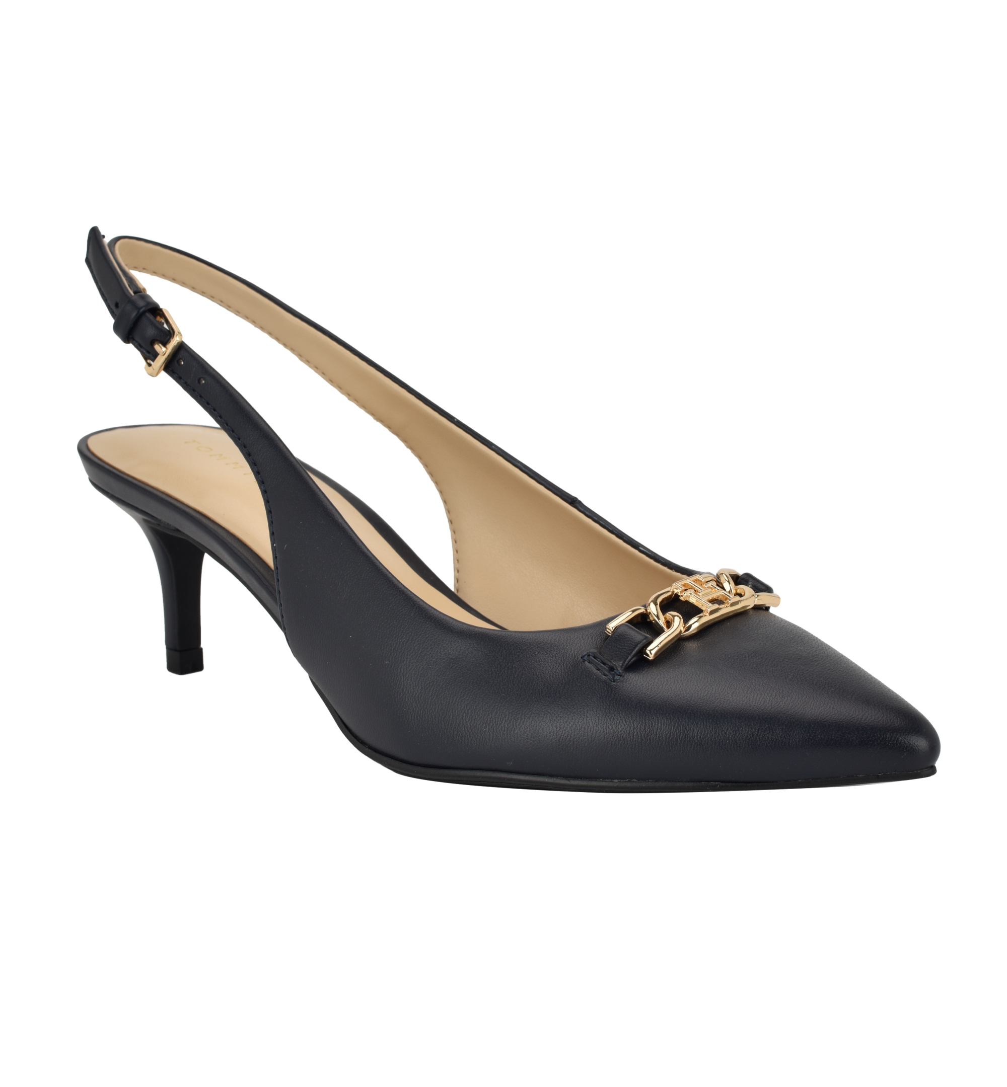 Tommy Hilfiger Women's Tienna Kitten Heel Slingback Pump - Dark Blue