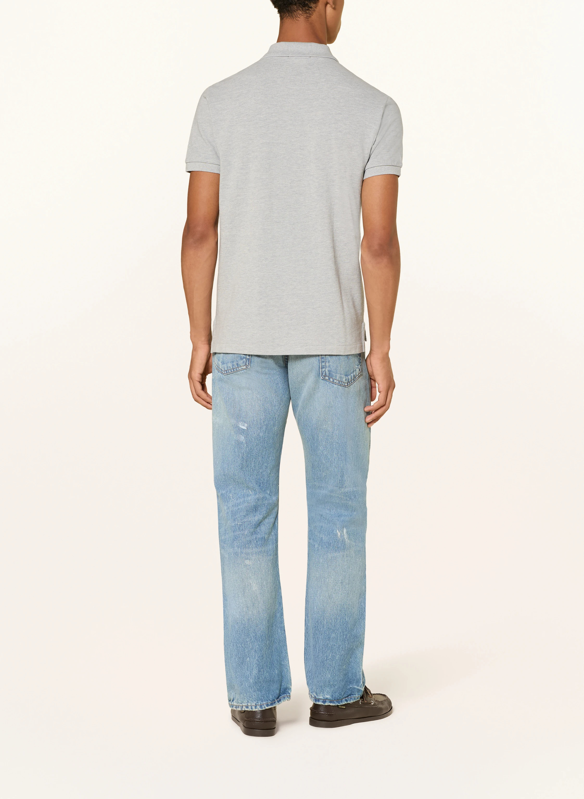 POLO RALPH LAUREN Piqué-Poloshirt Custom Slim Fit – GRAU