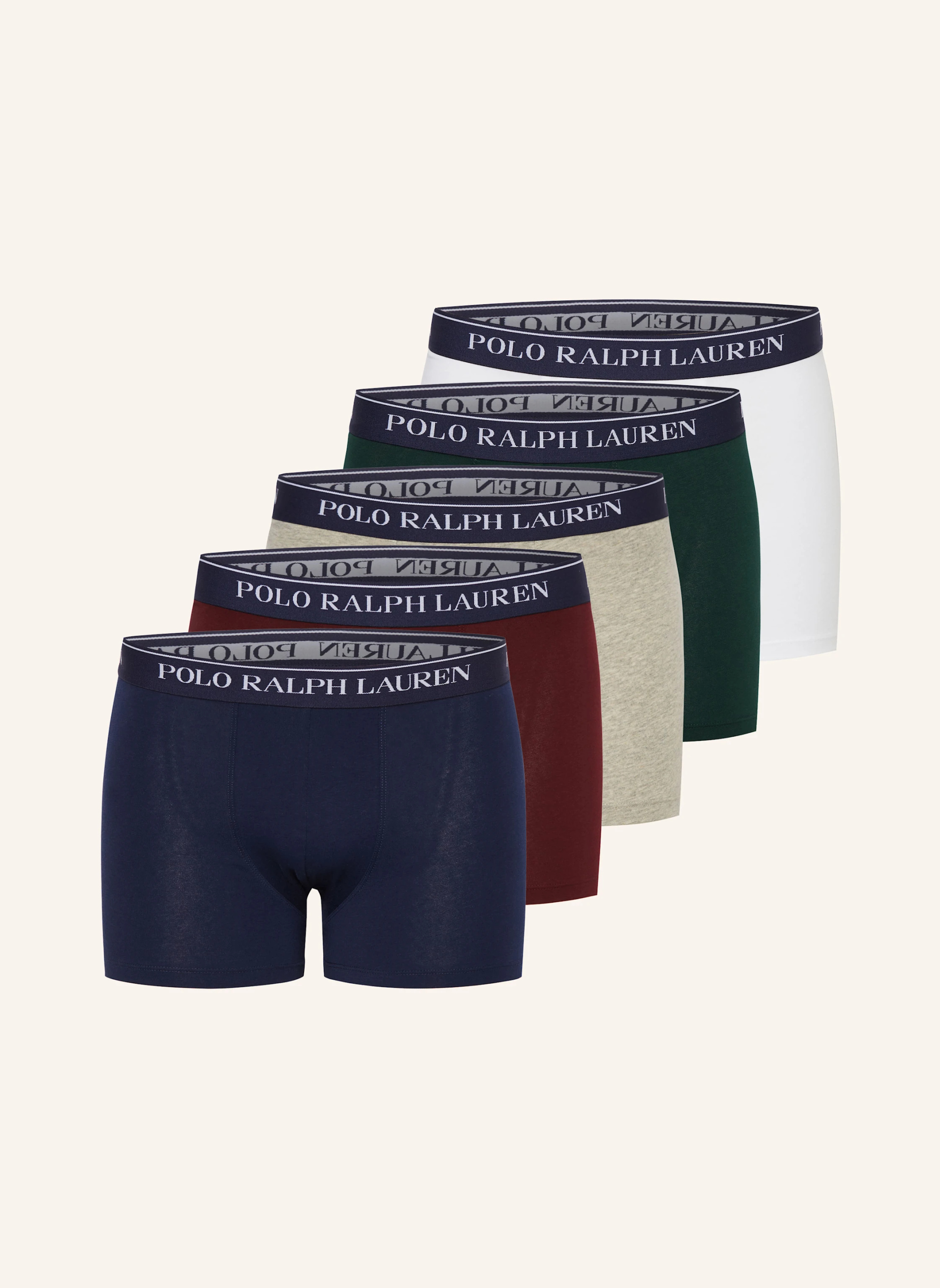POLO RALPH LAUREN 5er-Pack Boxershorts – DUNKELGRÜN / DUNKELBLAU / DUNKELROT
