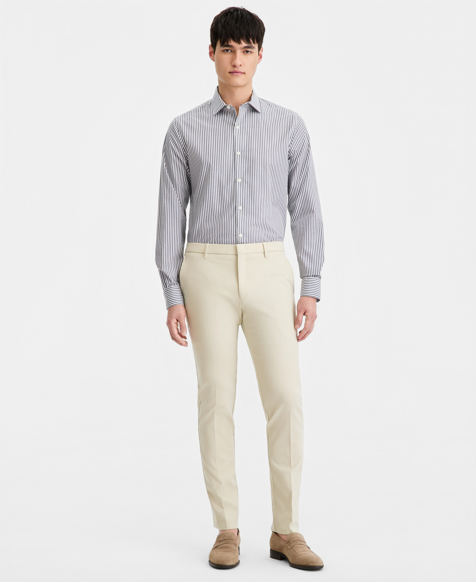 Tommy Hilfiger Men's Modern-Fit TH Flex Stretch Solid Performance Pants - CREAM