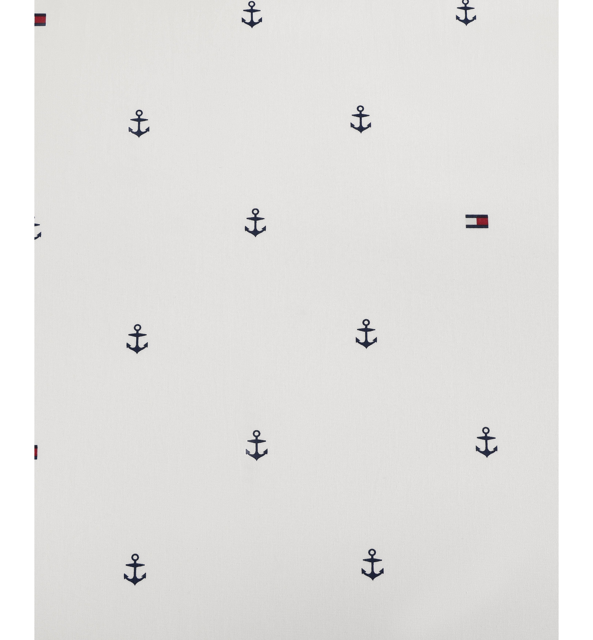 Tommy Hilfiger Printed 200-Thread Count Cotton Percale Sheet Set - Anchor, Flag Dark Blue