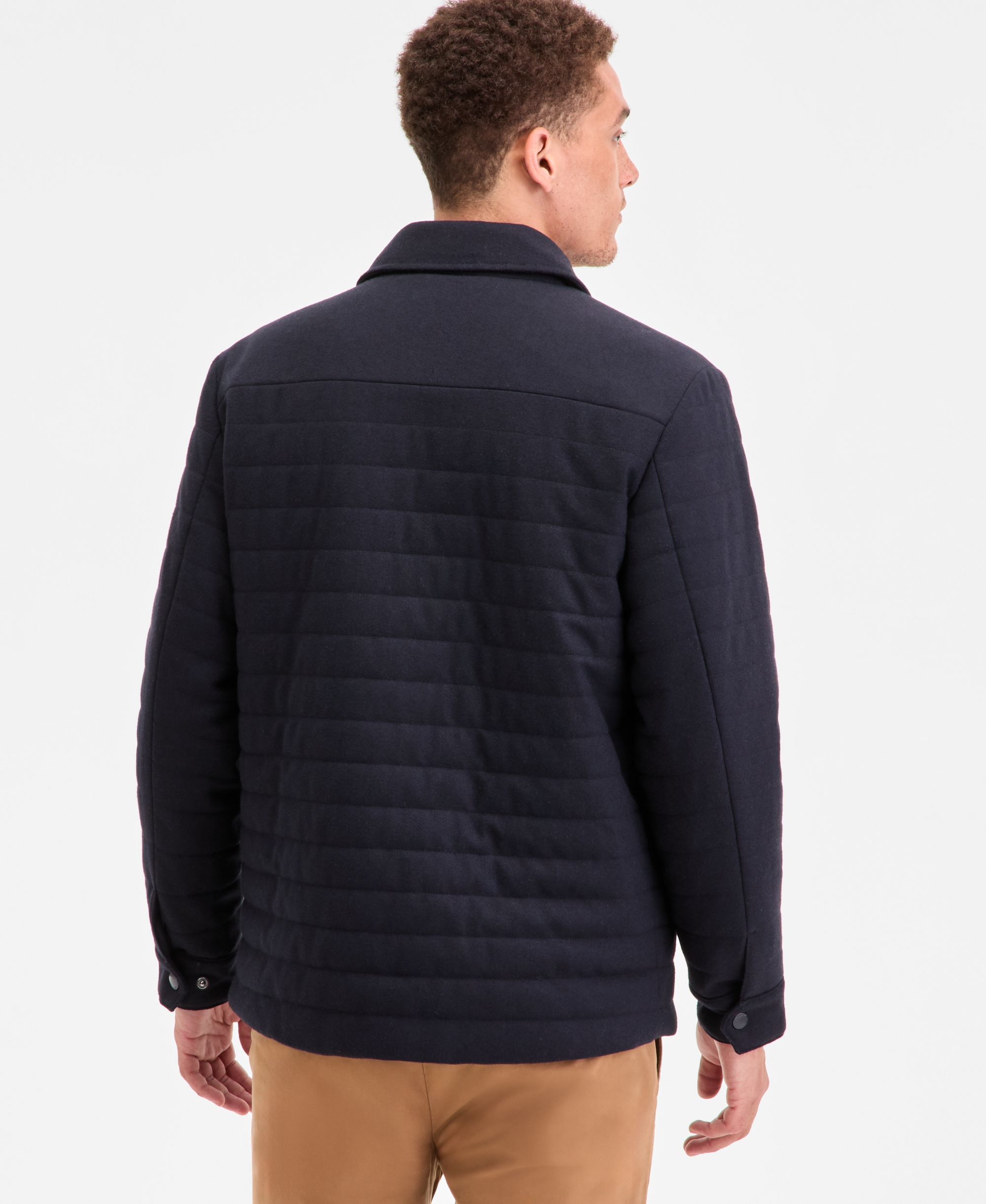 Tommy Hilfiger Men's Quilted Shirt Jacket - Navy