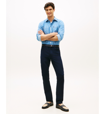 Tommy Hilfiger Men's Denton Straight-Fit Five-Pocket Stretch Twill Pants - Desert Sky