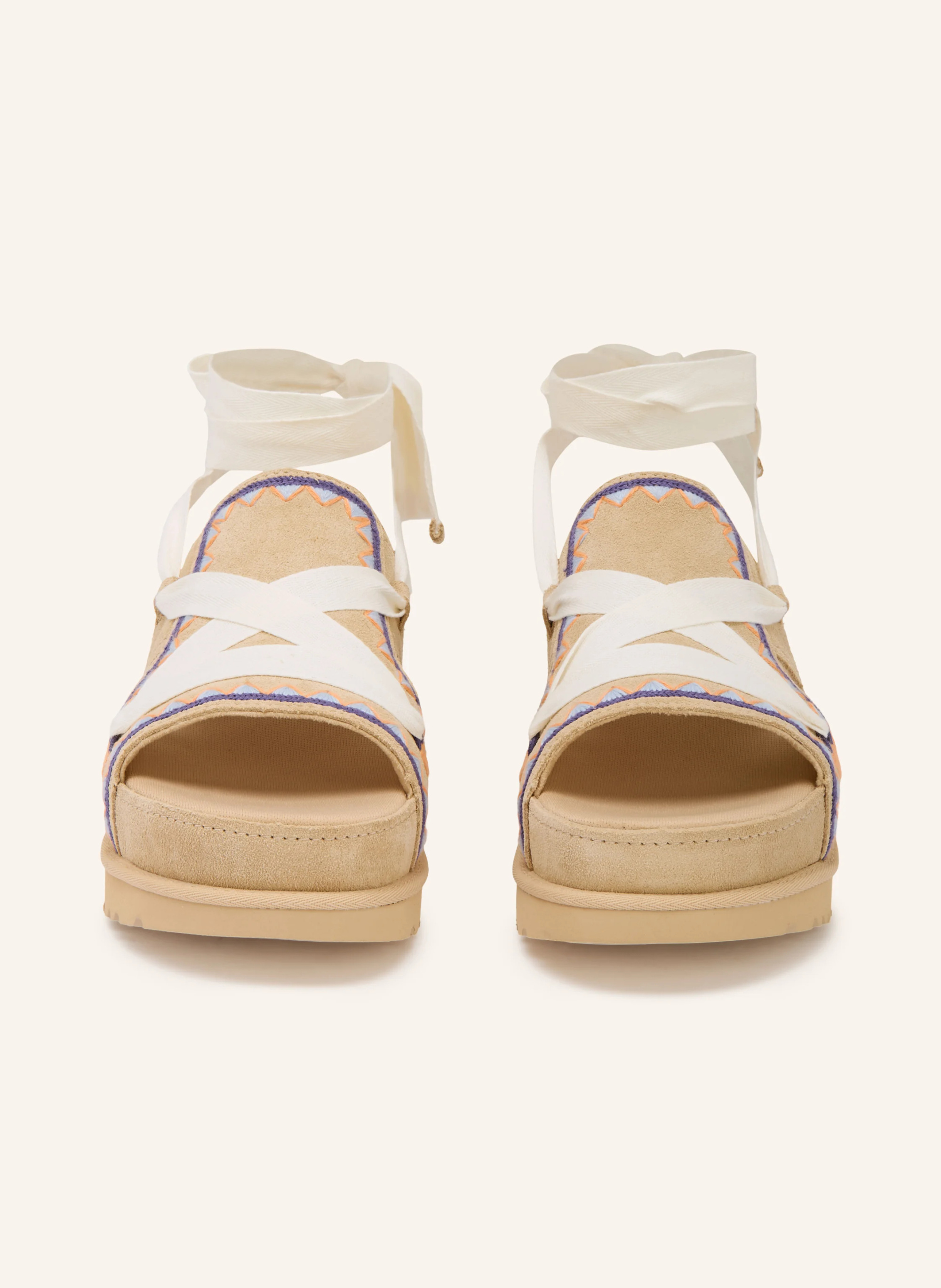 UGG Plateau-Sandalen GOLDENSTAR – BEIGE / HELLORANGE / BLAU