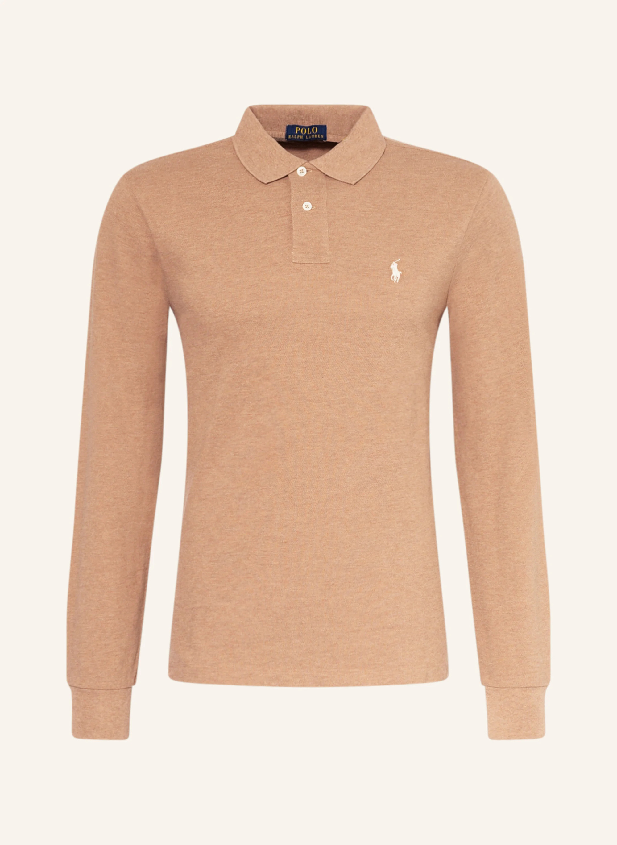 POLO RALPH LAUREN Piqué-Poloshirt Custom Slim Fit – HELLBRAUN