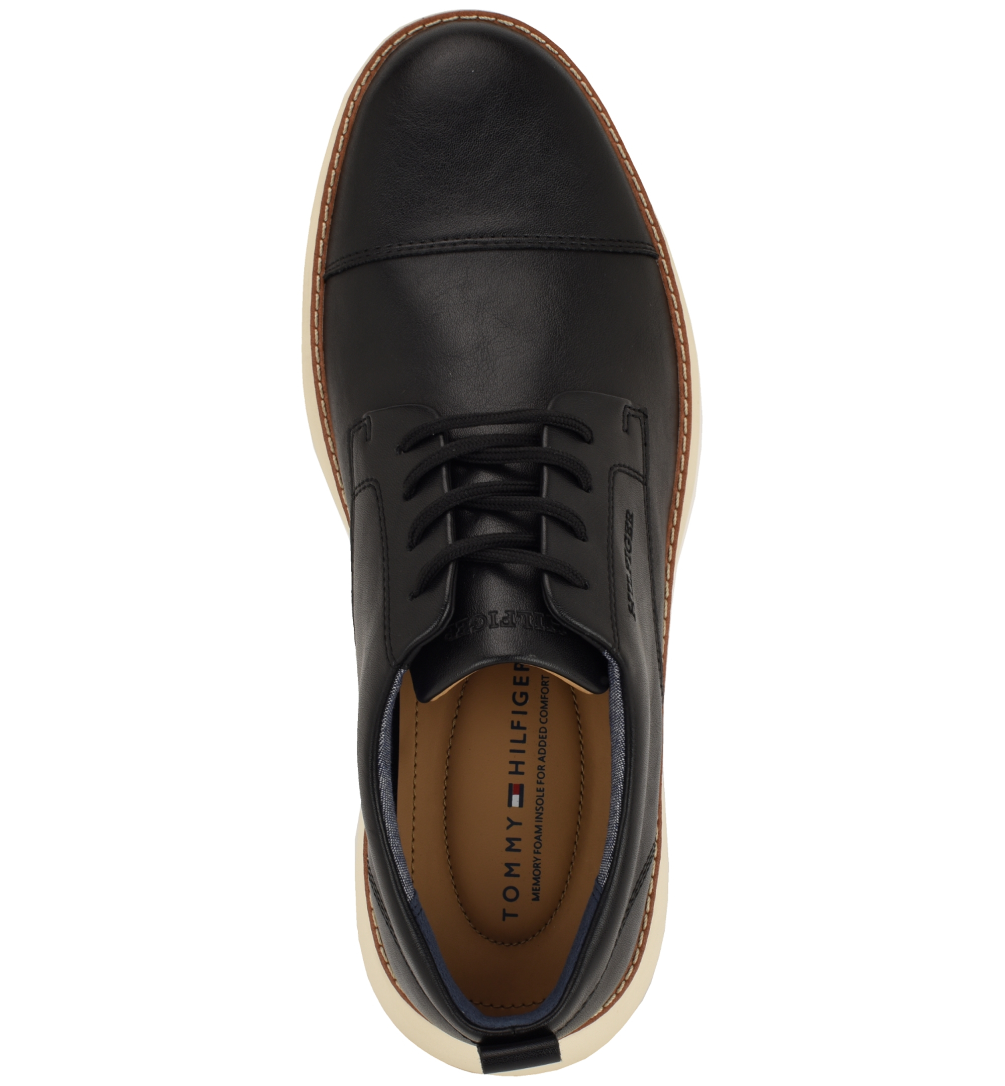 Tommy Hilfiger Men's Fader Dress Casual Oxford Shoes - Black