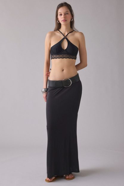 Out From Under Star Crossed Lace Trim Underwire Bra - Black