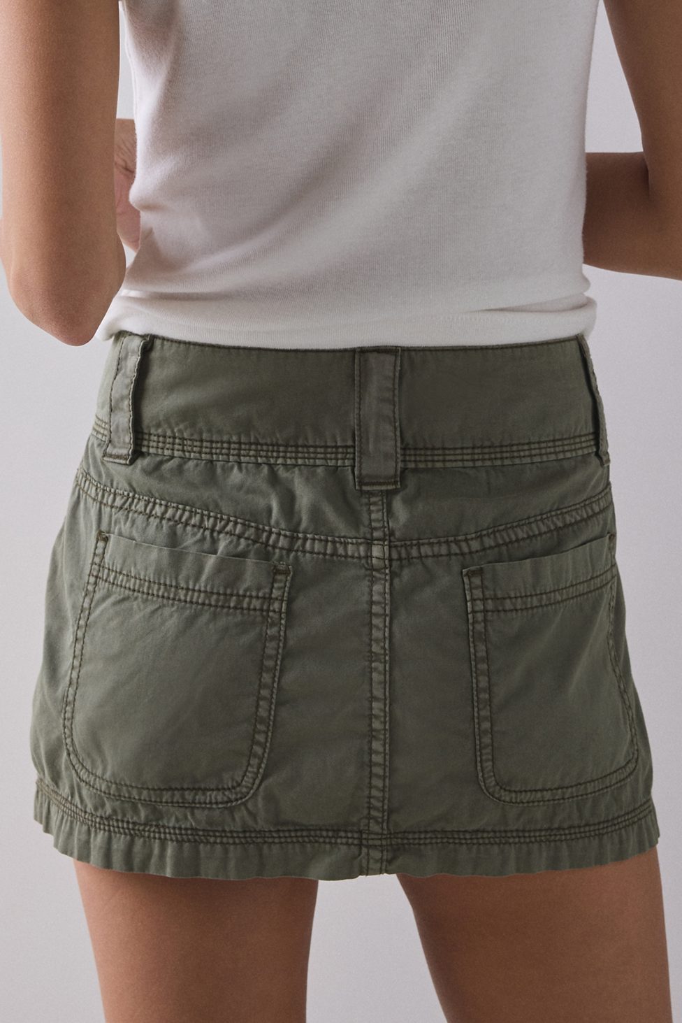 BDG Trail Star Utility Mini Skirt - Green