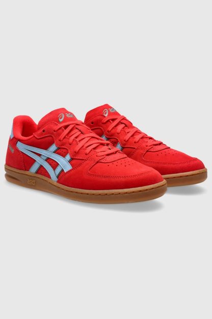 ASICS Skyhand OG Suede Sportstyle Sneakers - Electric Red/Harbor Blue