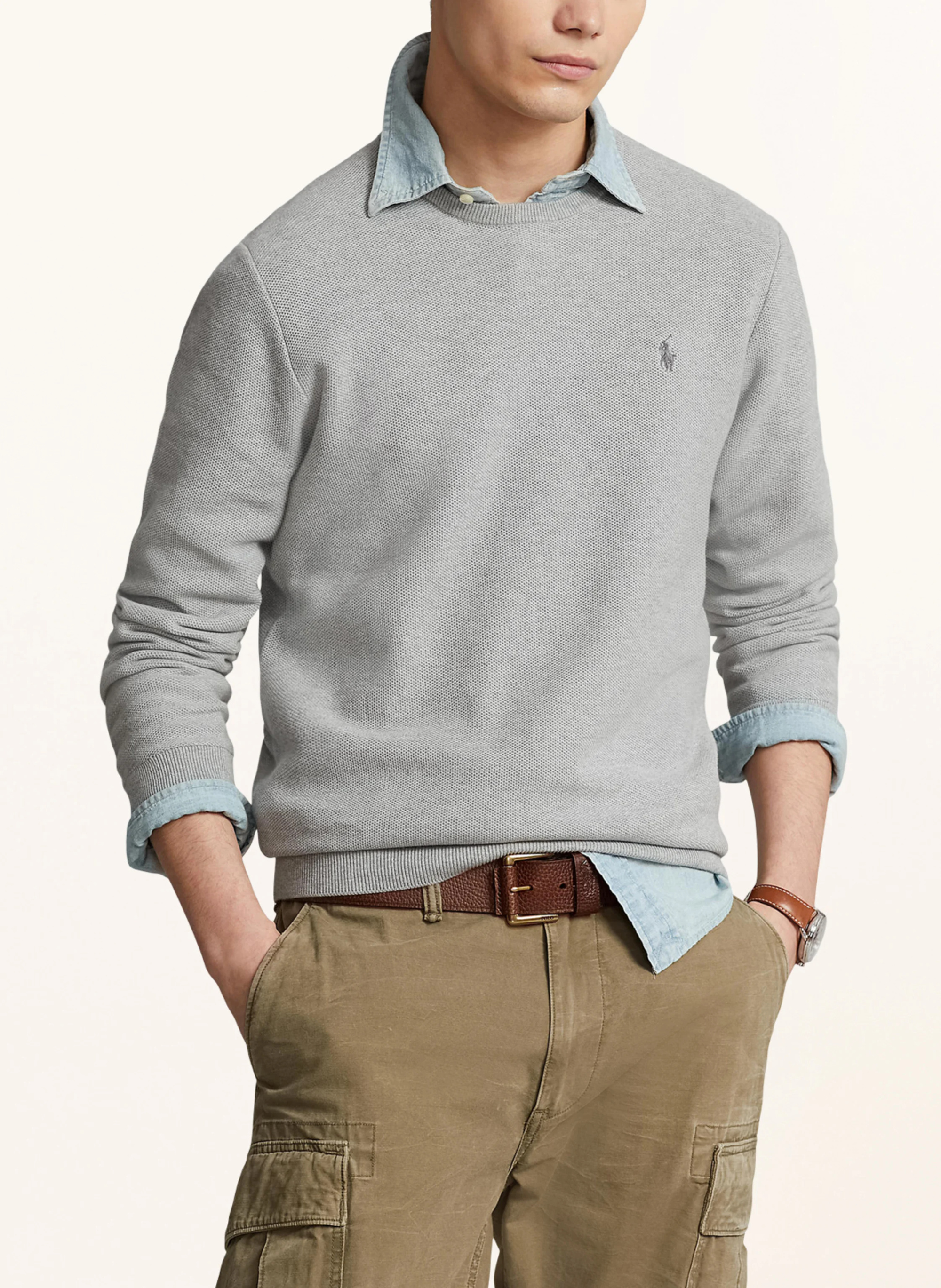 POLO RALPH LAUREN Pullover – HELLGRAU