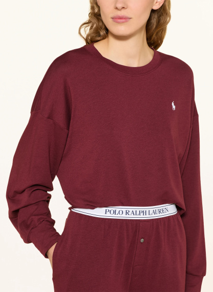 POLO RALPH LAUREN Lounge-Set – DUNKELROT / WEISS / SCHWARZ