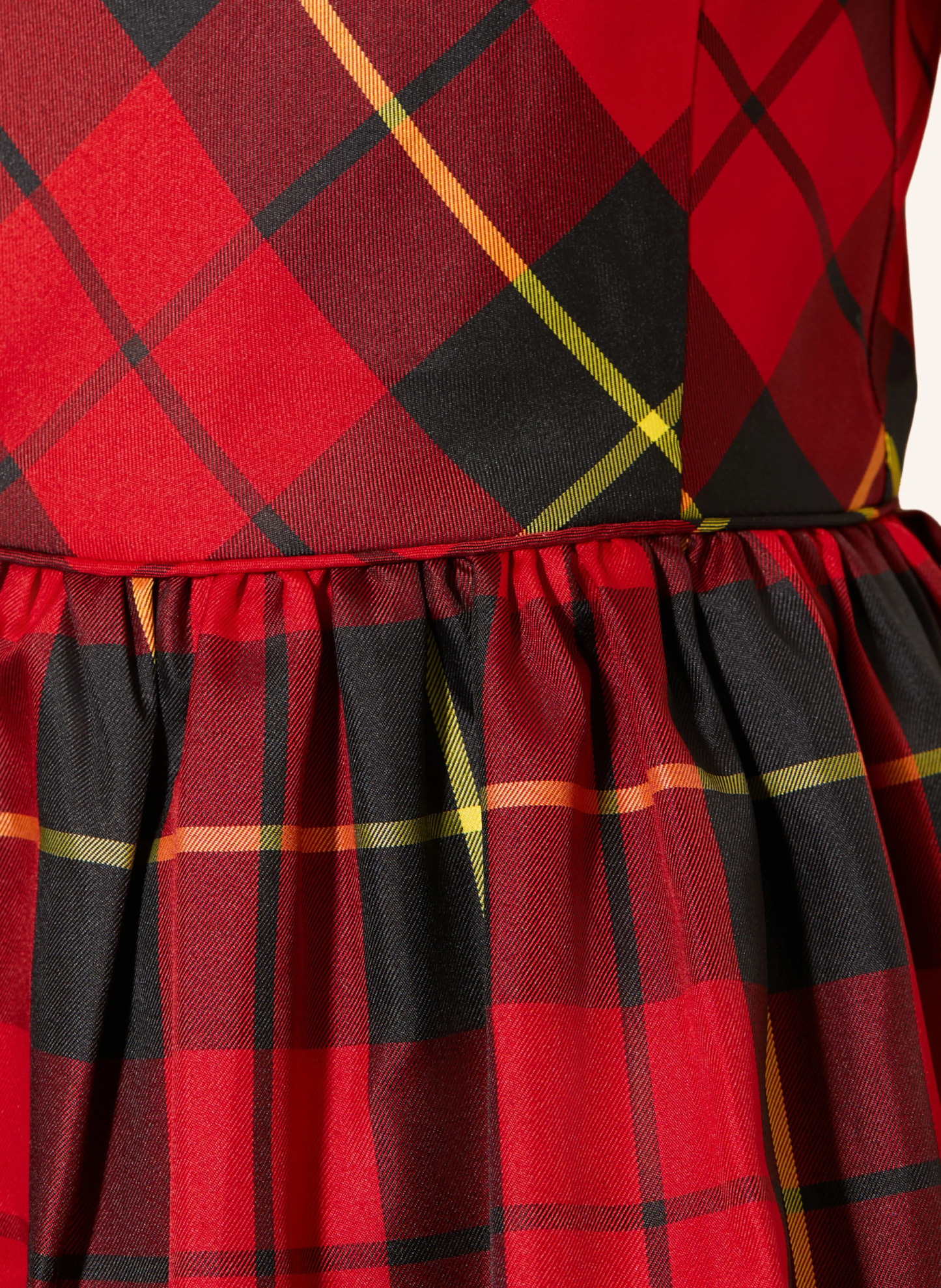 POLO RALPH LAUREN Kleid – ROT / GELB / SCHWARZ