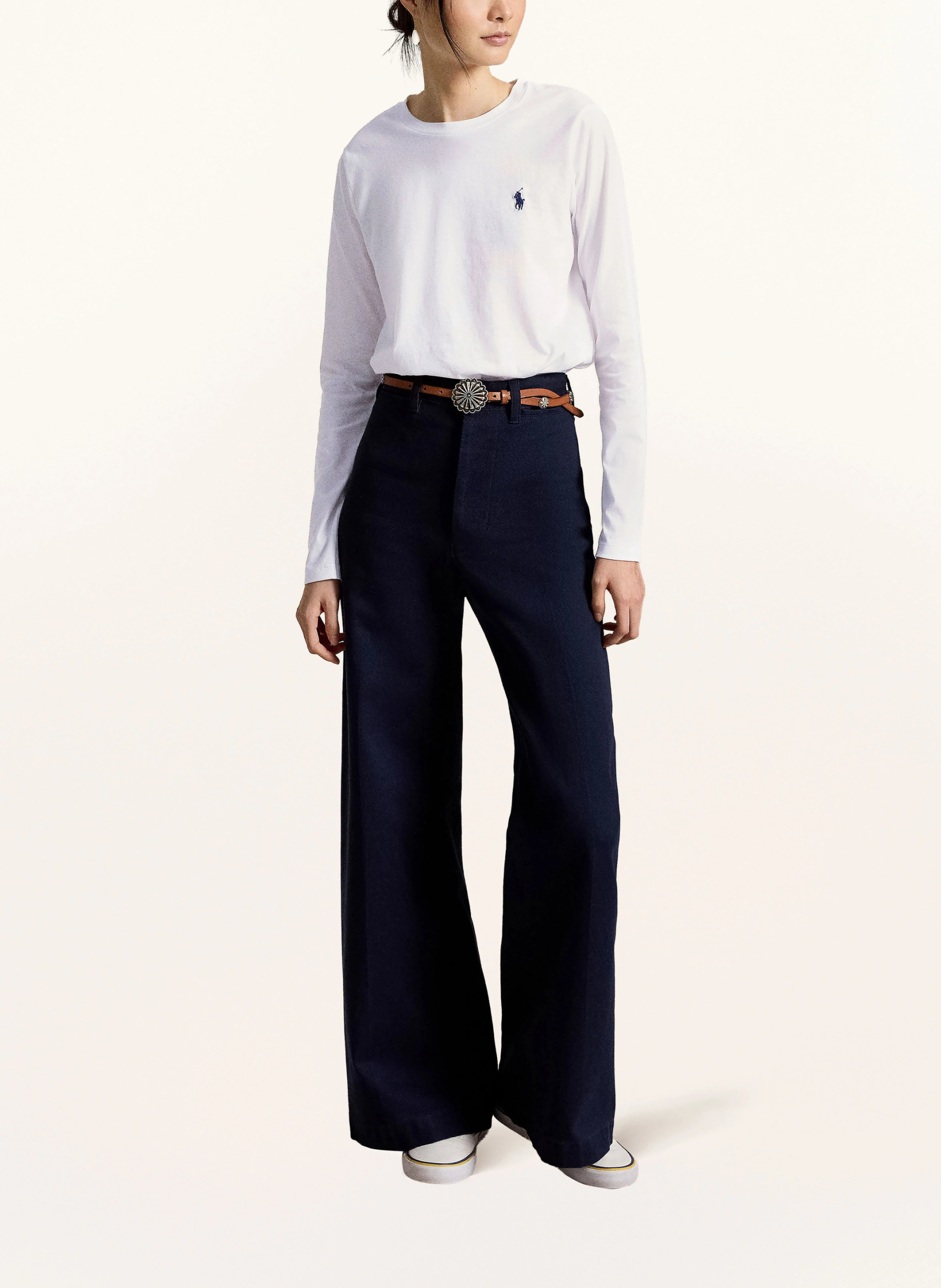 POLO RALPH LAUREN Longsleeve – WEISS