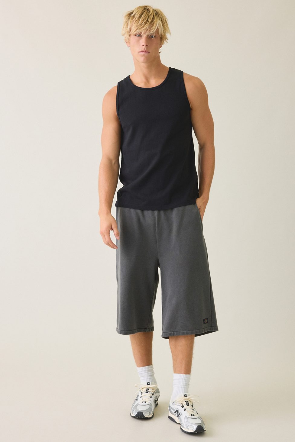 Standard Cloth Maddox Tank Top - Washed Black