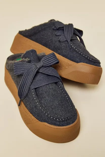 BC Footwear By Seychelles Evolution Platform Mules - Dark Grey