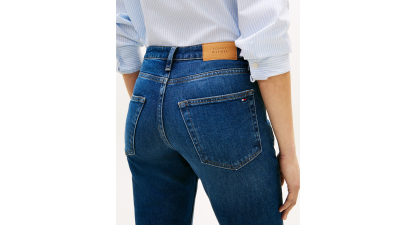 Tommy Hilfiger Women's Classic Straight Jeans - Nos Dark Blue
