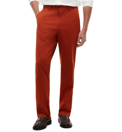 Tommy Hilfiger Men's Regular-Straight Fit Stretch Chino Pants - Rusty Ochre