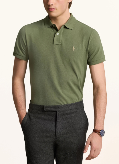 POLO RALPH LAUREN Piqué-Poloshirt Custom Slim Fit – GRÜN (2)