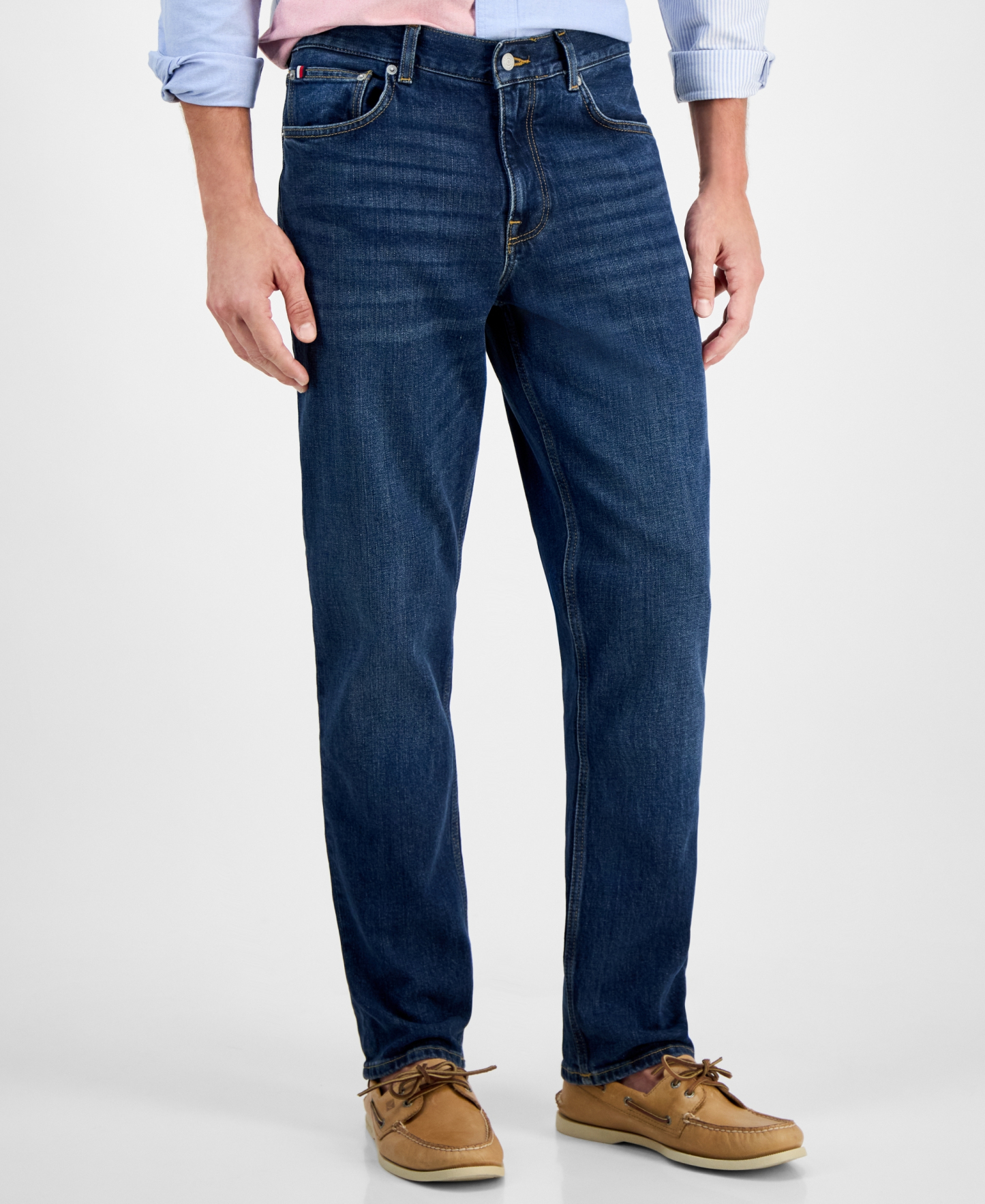 Tommy Hilfiger Men's Denton Straight-Fit Jeans - Dark Indigo