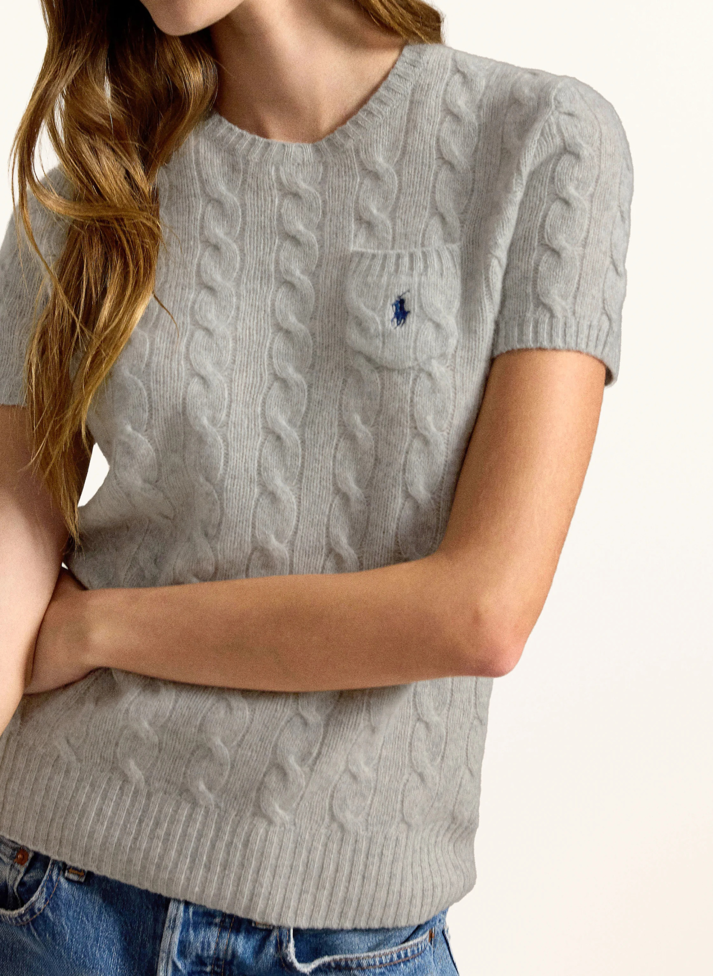 POLO RALPH LAUREN Strickshirt – GRAU
