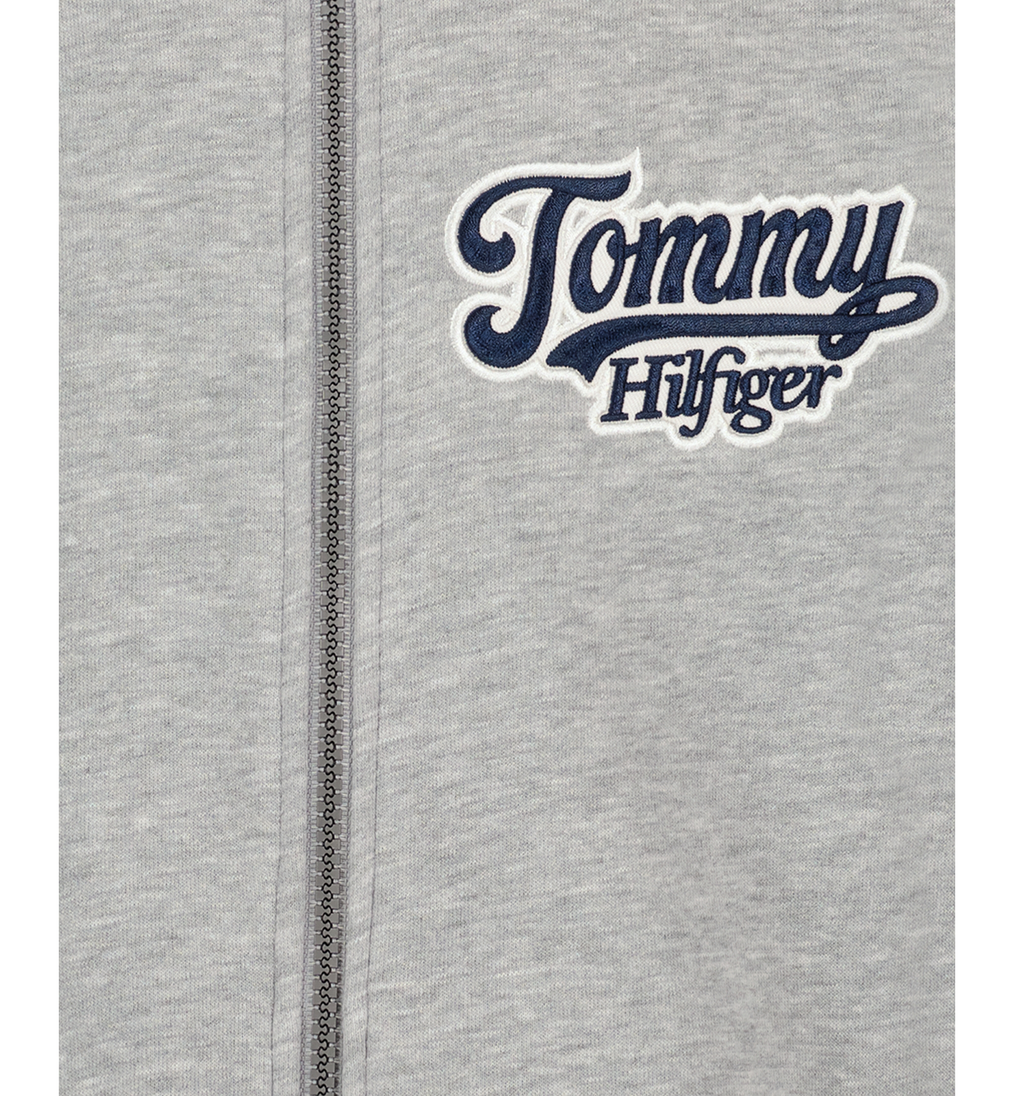 Tommy Hilfiger Boys' 8-20 Zip-Up Logo Bomber Jacket - Gray Heather