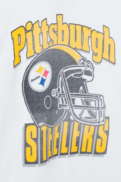 Junk Food NFL Throwback Helmet Flea Market Tee - Pittsburgh Steelers