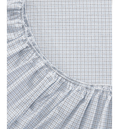 Tommy Hilfiger Printed 200-Thread Count Cotton Percale Sheet Set - New England Plaid Blue