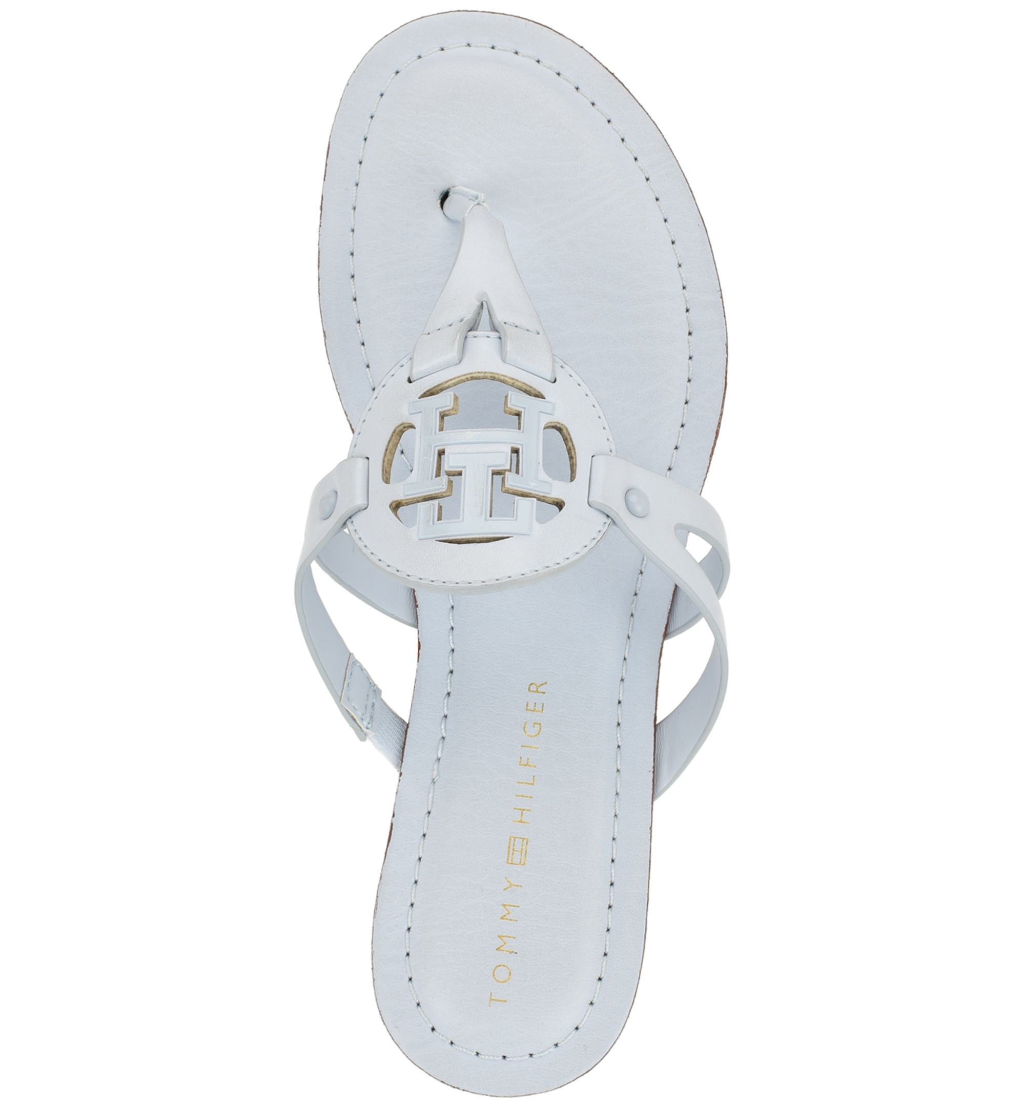 Tommy Hilfiger Women's Lerriz Logo Flat Thong Slide Sandals - Breezy Blue