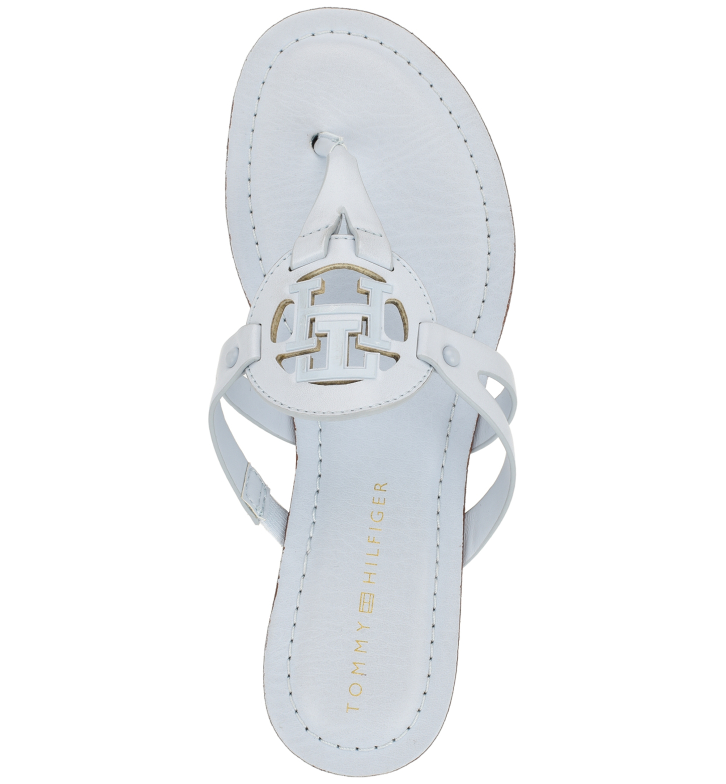 Tommy Hilfiger Women's Lerriz Logo Flat Thong Slide Sandals - Breezy Blue