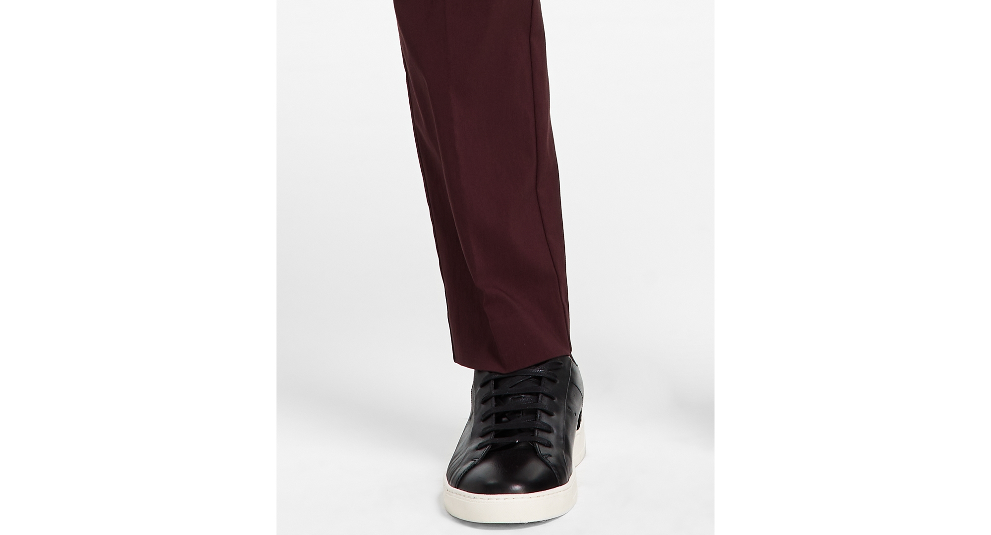 Tommy Hilfiger Men's Modern-Fit Stretch Dress Fall Pants - Burgundy