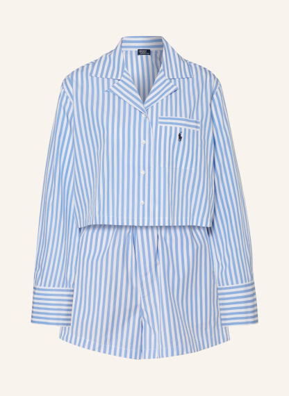 POLO RALPH LAUREN Schlafanzug – BLAU / WEISS