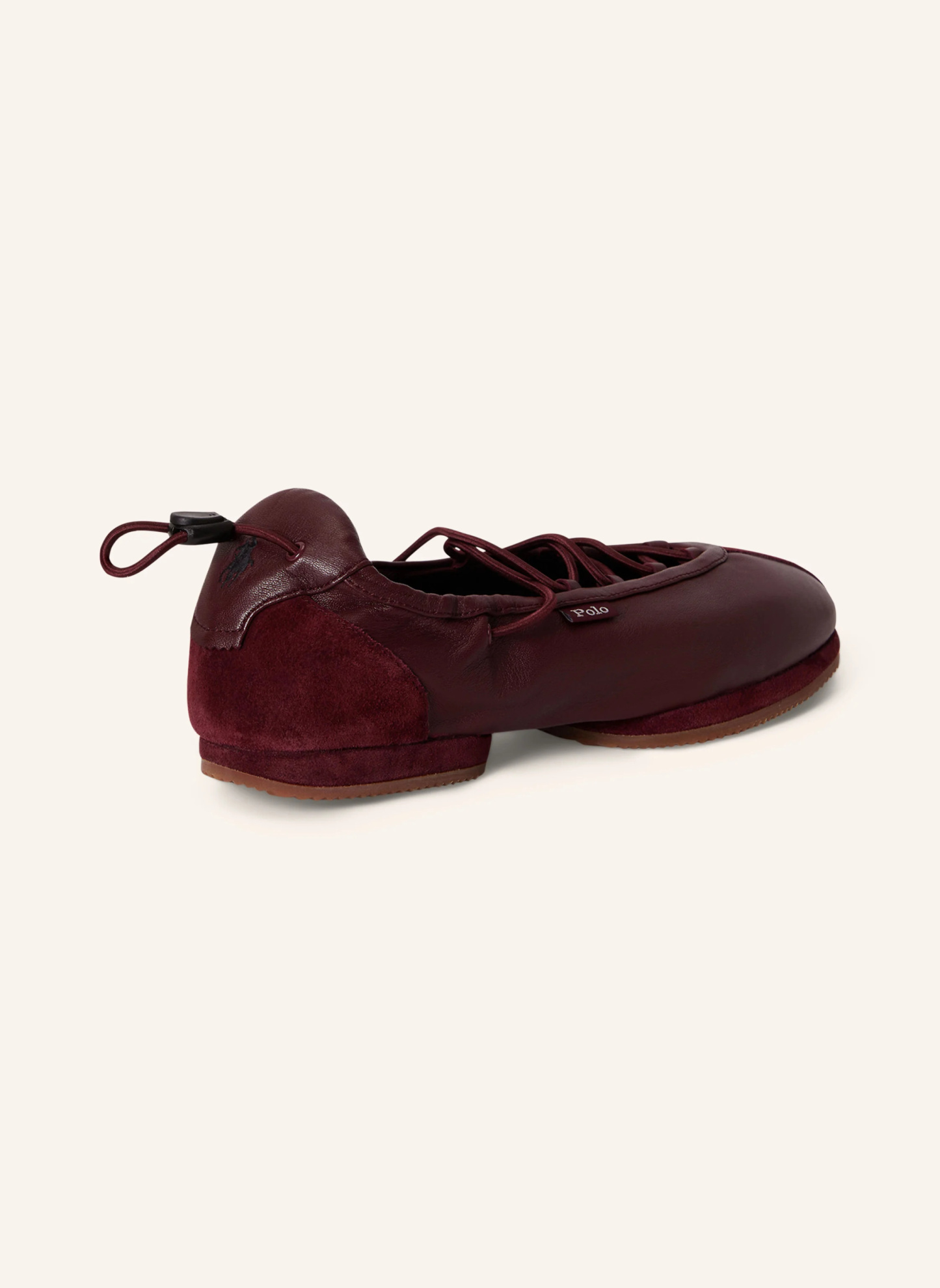 POLO RALPH LAUREN Ballerinas – DUNKELROT