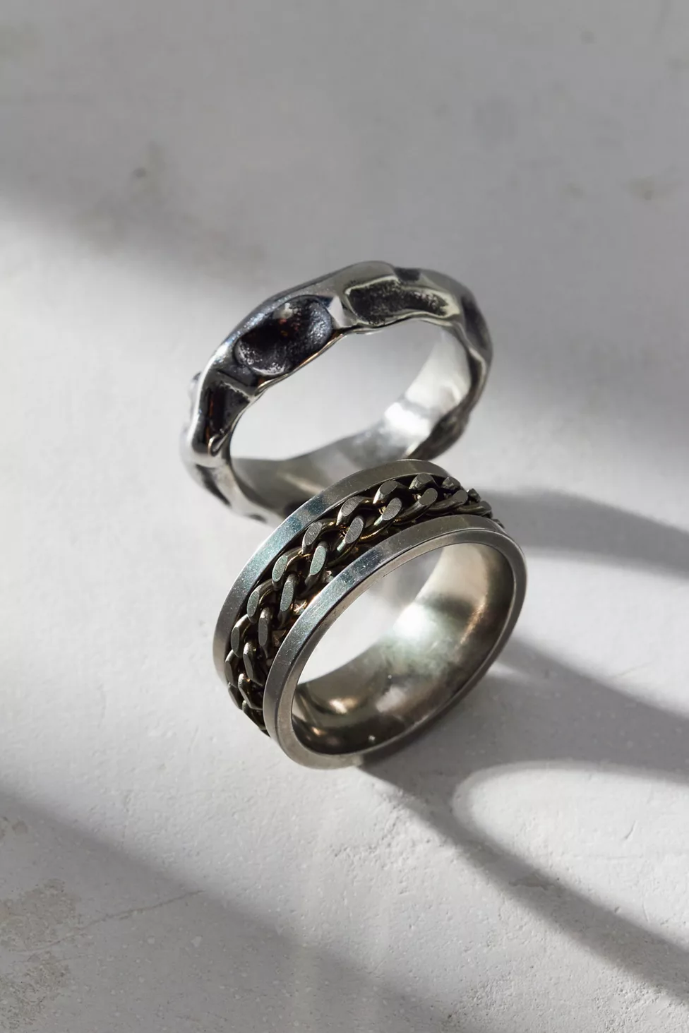 Ezra Waterproof Rings Set - Silver
