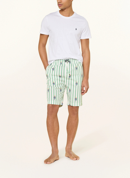 POLO RALPH LAUREN Lounge-Shorts – WEISS / GRÜN