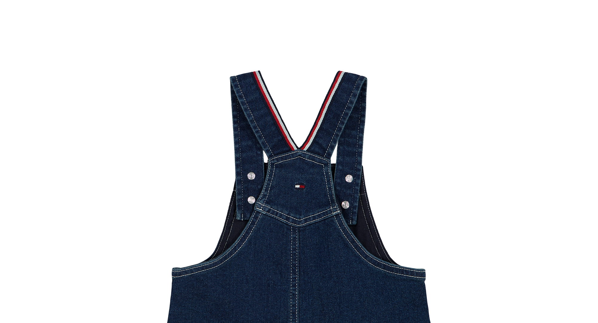 Tommy Hilfiger Baby Boys' Denim Overalls and Long-Sleeve Bodysuit, 2-Piece Set - Denim/Red