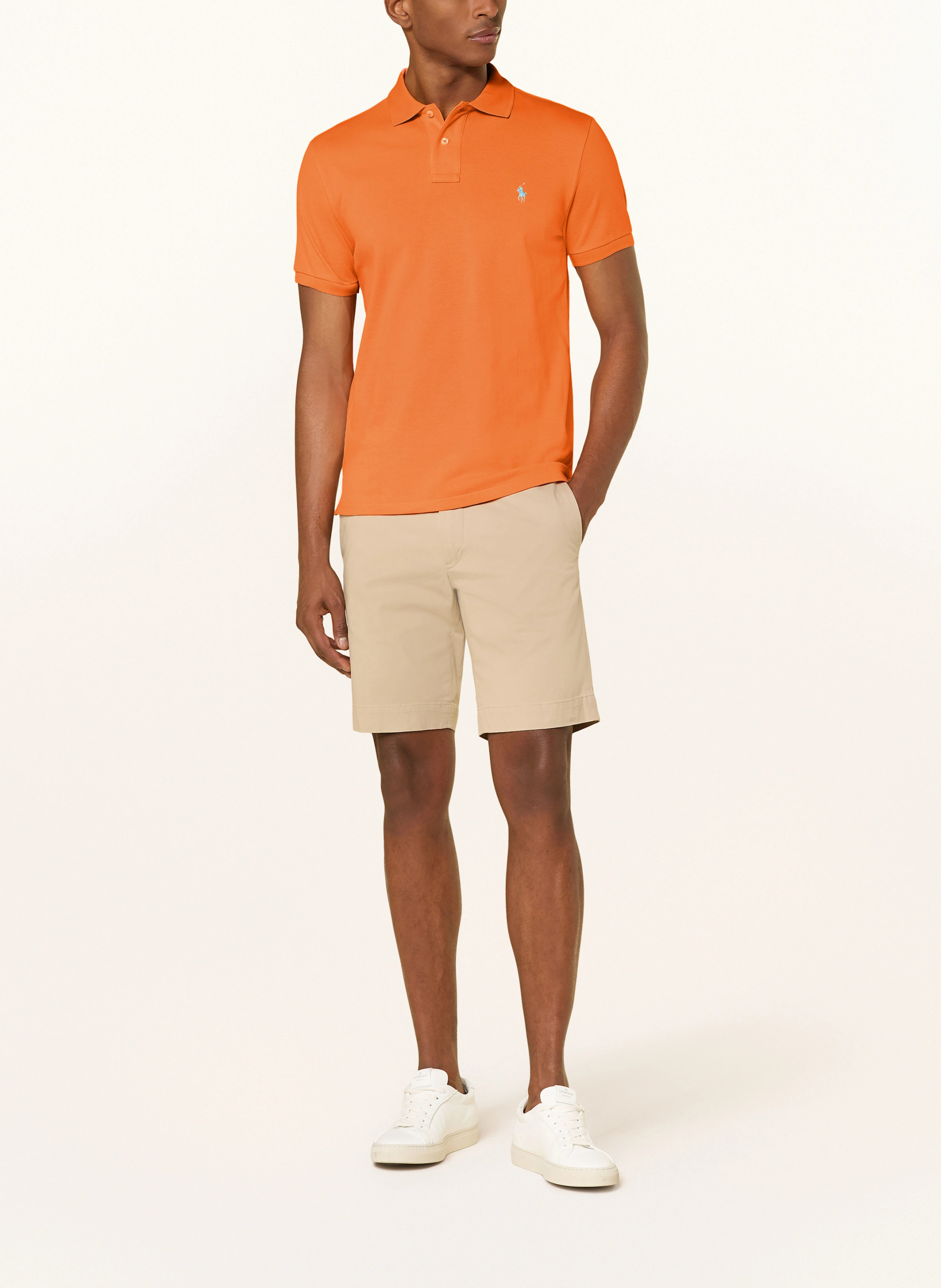 POLO RALPH LAUREN Piqué-Poloshirt Custom Slim Fit – ORANGE (1)