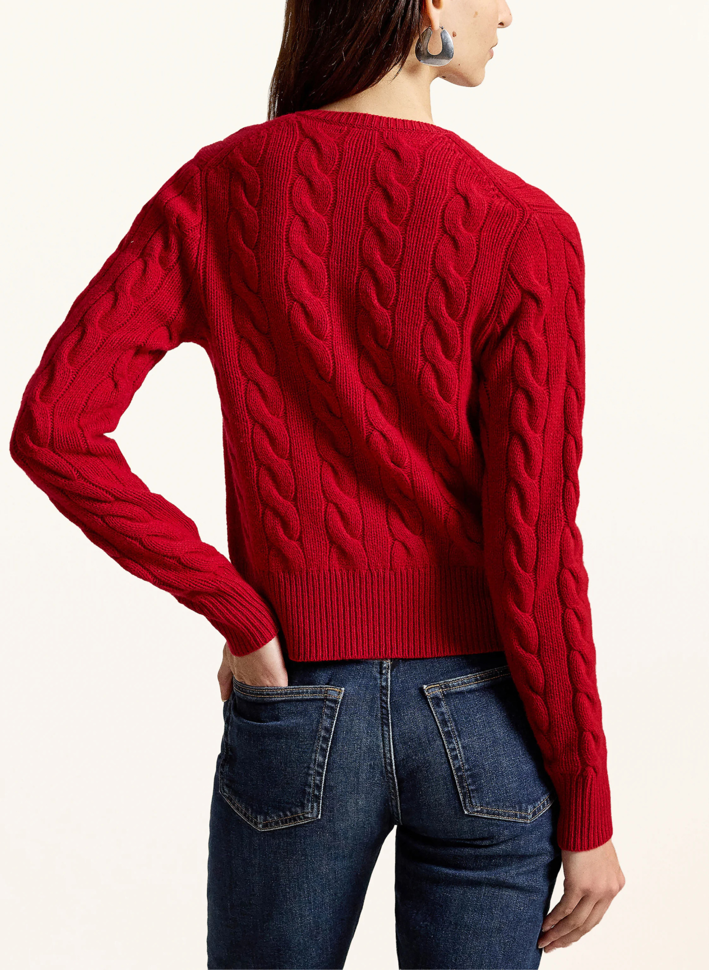 POLO RALPH LAUREN Strickjacke – ROT