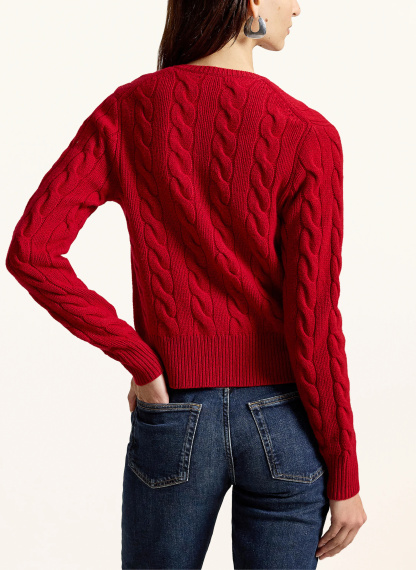 POLO RALPH LAUREN Strickjacke – ROT