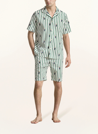 POLO RALPH LAUREN Schlafshirt – GRÜN / WEISS