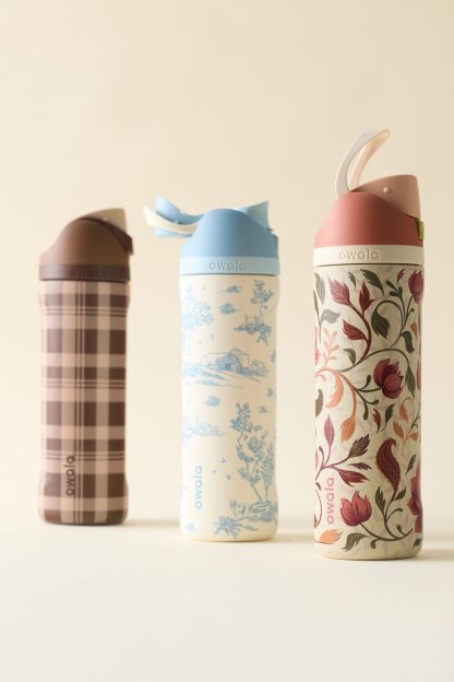 Owala FreeSip Patterned 24 oz Water Bottle - Toile To Be Home