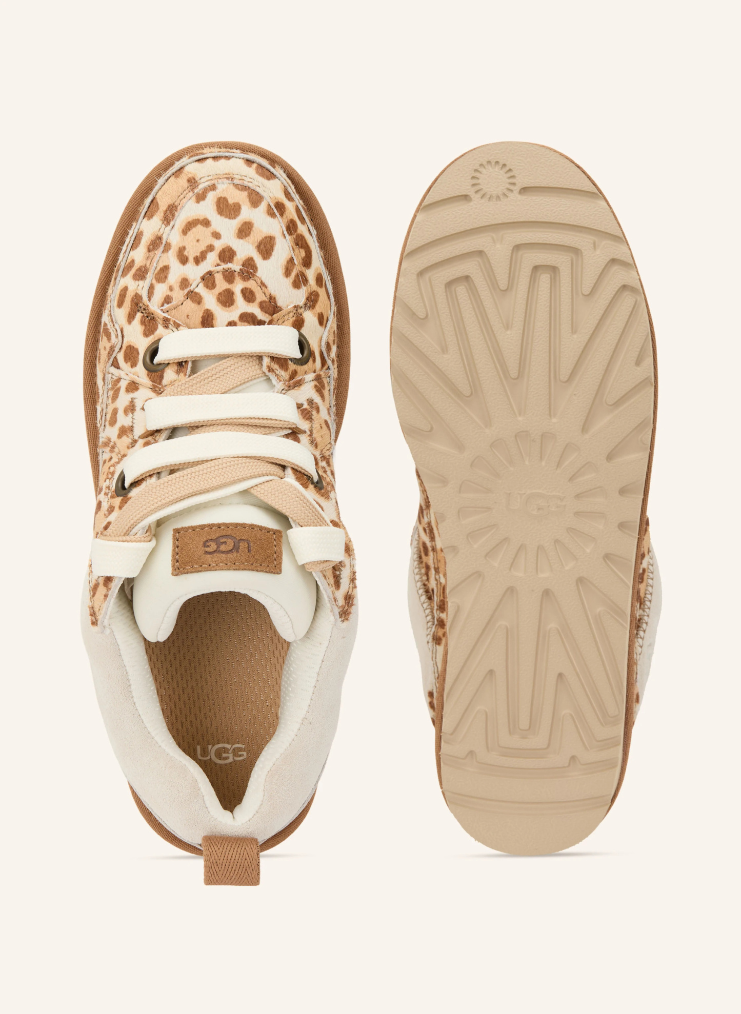 UGG Sneaker LOWMEL PLAINS – HELLBRAUN / COGNAC / BRAUN