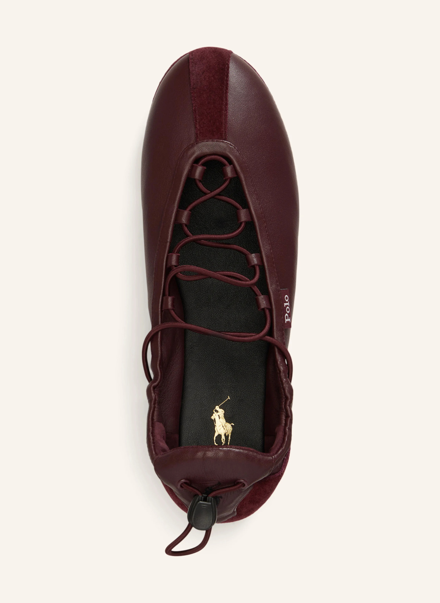 POLO RALPH LAUREN Ballerinas – DUNKELROT