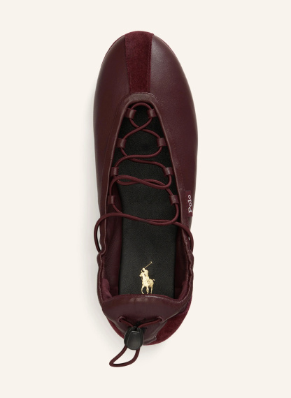 POLO RALPH LAUREN Ballerinas – DUNKELROT