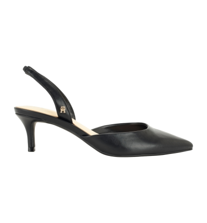 Tommy Hilfiger Women's Tanna Kitten Heel Slingback Dress Pumps - Black
