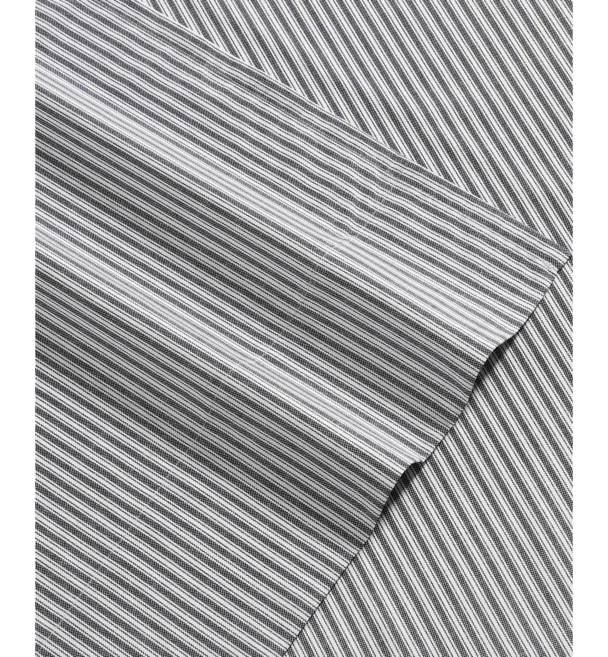 Tommy Hilfiger Printed 200-Thread Count Cotton Percale Sheet Set - Highland Ticking Stripe Navy