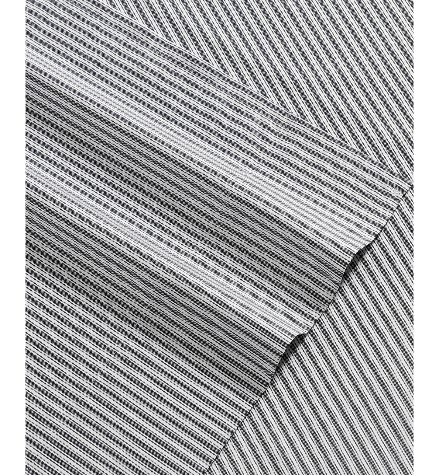 Tommy Hilfiger Printed 200-Thread Count Cotton Percale Sheet Set - Highland Ticking Stripe Navy
