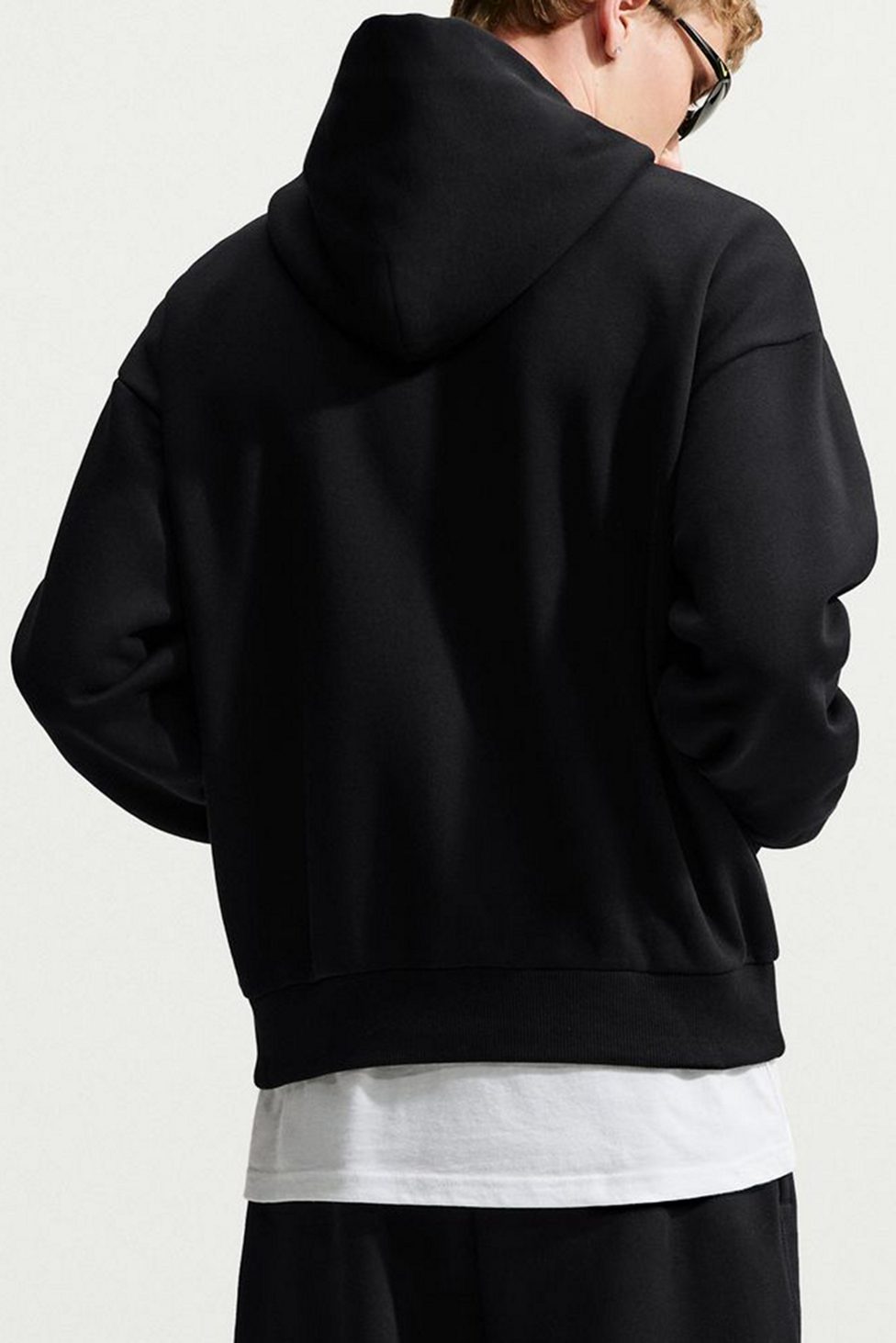 Nike Solo Fleece Hoodie Sweatshirt - Black/Sail