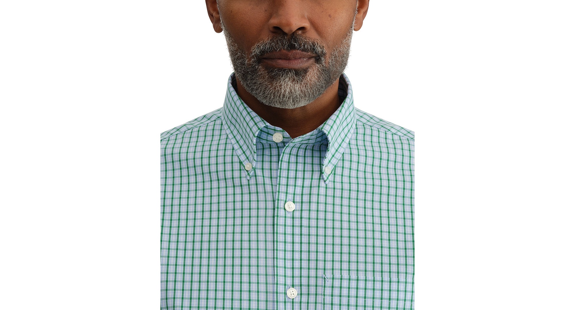 Tommy Hilfiger Men's Regular Fit Wrinkle Resistant Stretch Dress Shirt - Pine Multi